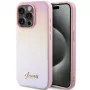 Guess Saffiano Iridescent Script Hardcase, skirta Apple iPhone 14 Pro 6,1 inch - Rožinė