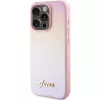 Guess Saffiano Iridescent Script Hardcase, skirta Apple iPhone 14 Pro 6,1 inch - Rožinė