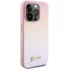 Guess Saffiano Iridescent Script Hardcase, skirta Apple iPhone 14 Pro 6,1 inch - Rožinė