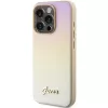 Guess GUHCP14XPSAIRSD Saffiano Iridescent Script Hard Case, skirta Apple iPhone 14 Pro Max 6,7 colio - Auksinė