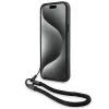 BMW Signature Leather Wordmark Hard Case, skirta iPhone 15 / 14 / 13 6,1 inch - Juoda