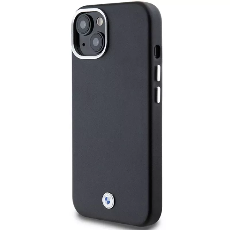 BMW BMHMP14S23PUFWK Signature Wrapped Metal MagSafe Dėklas, skirtas iPhone 14 / 15 / 13 6,1 inch juodas