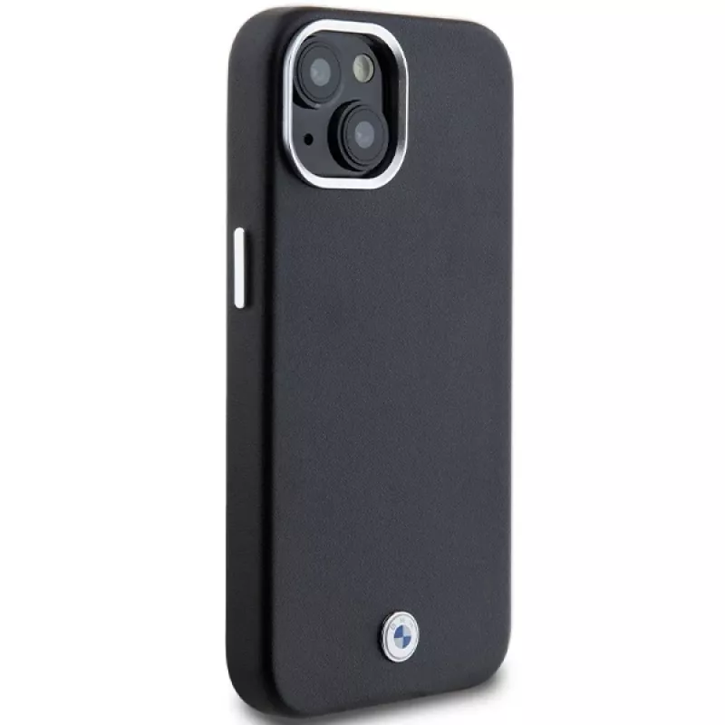 BMW BMHMP14S23PUFWK Signature Wrapped Metal MagSafe Dėklas, skirtas iPhone 14 / 15 / 13 6,1 inch juodas