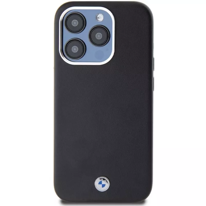 BMW Signature Wrapped Metal MagSafe Dėklas iPhone 14 Pro 6.1 Juodas