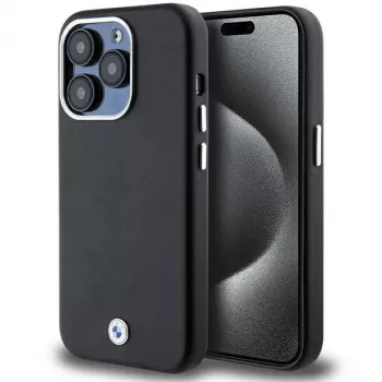 BMW Signature Wrapped Metal MagSafe Case, skirtas iPhone 14 Pro Max 6,7 inch juodas