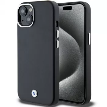 BMW Signature Wrapped Metal MagSafe Case, iPhone 15 / 14 / 13 6,1 inch juodas