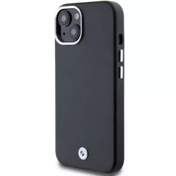 BMW Signature Wrapped Metal MagSafe Case, iPhone 15 / 14 / 13 6,1 inch juodas