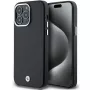 BMW Signature Wrapped Metal MagSafe Case, skirtas iPhone 15 Pro Max 6,7 inch, juodos spalvos