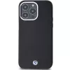 BMW Signature Wrapped Metal MagSafe Case, skirtas iPhone 15 Pro Max 6,7 inch, juodos spalvos