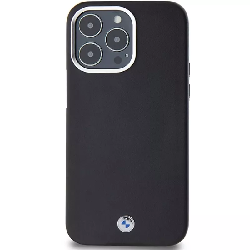 BMW Signature Wrapped Metal MagSafe Case, skirtas iPhone 15 Pro Max 6,7 inch, juodos spalvos