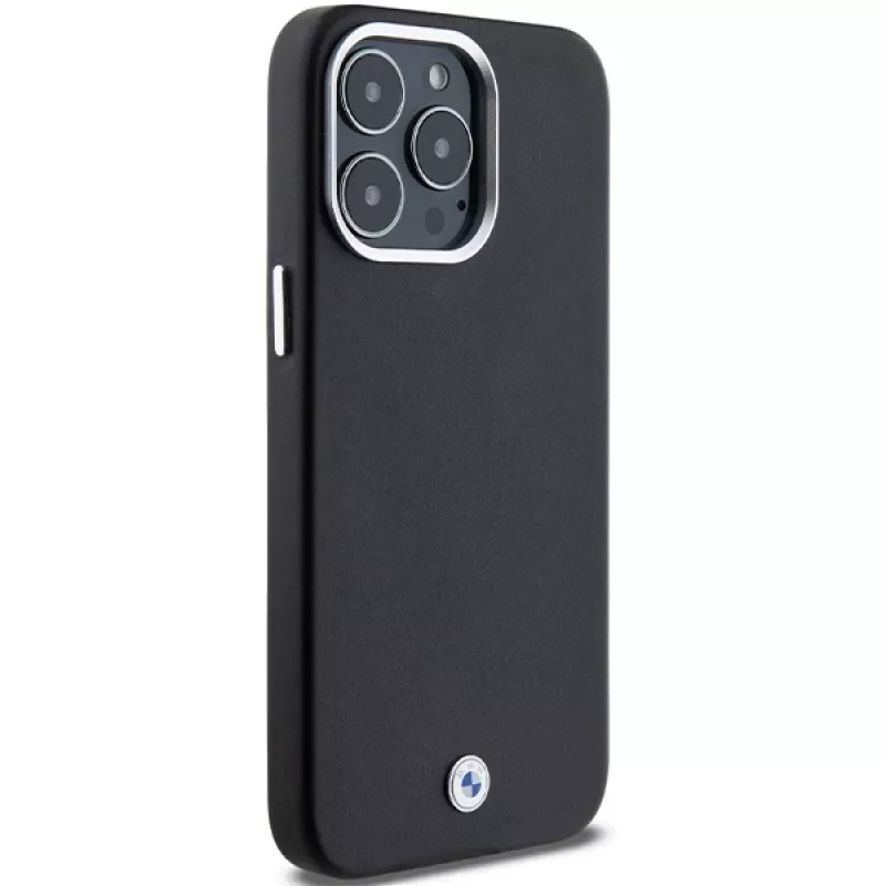 BMW Signature Wrapped Metal MagSafe Case, skirtas iPhone 15 Pro Max 6,7 inch, juodos spalvos