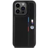 BMW Perforated Tricolor Line Hard Case, tinkantis Apple iPhone 15 Pro 6.1, juoda