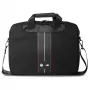 BMW Laptop Bag 16 inch Black Nylon Red Stripe