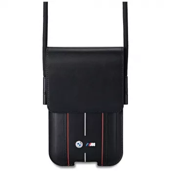 BMW Phone Pouch Red Stripes Black