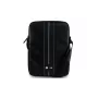 BMW M Motorsport Carbon Blue Stripes Smartphone Shoulder Bag Black