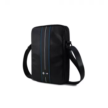 BMW M Motorsport Carbon Blue Stripes Smartphone Shoulder Bag Black