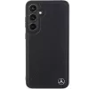 Mercedes-Benz Debossed Line Leather MagSafe Hard Case, skirta Samsung Galaxy S24+ (SM-S926) - Juoda