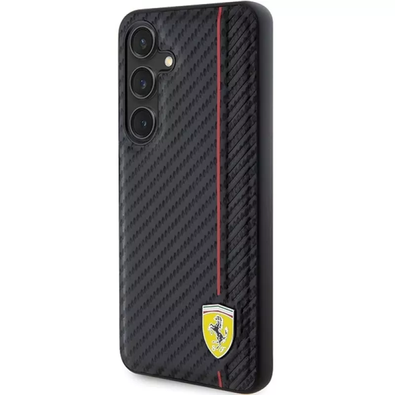 Ferrari FEHCS24MN3DUR S24+ S926 Black Hardcase Carbon Printed Line