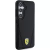 Ferrari FEHMS24MP3BAK Hot Stamp V Lines MagSafe Hard Case Samsung Galaxy S24+ (Juoda)
