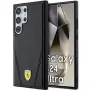 Ferrari FEHMS24LP3BAK „Hardcase“ Samsung Galaxy S24 Ultra, juoda, Hot Stamp V Lines, MagSafe