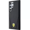 Ferrari FEHMS24LP3BAK „Hardcase“ Samsung Galaxy S24 Ultra, juoda, Hot Stamp V Lines, MagSafe