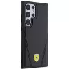 Ferrari FEHMS24LP3BAK „Hardcase“ Samsung Galaxy S24 Ultra, juoda, Hot Stamp V Lines, MagSafe