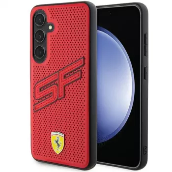 Ferrari FEHCS24SPINR S24 S921 Red Hardcase Big SF Perforated, skirtas Samsung Galaxy S24