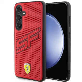 Ferrari FEHCS24MPINR S24+ S926 Red Hardcase Big SF Perforated, skirta Samsung Galaxy S24+