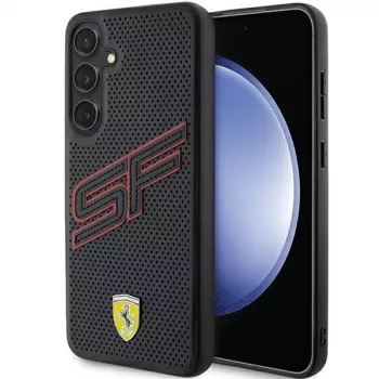 Ferrari FEHCS24SPINK S24 S921 Black Hardcase Big SF Perforated Samsung Galaxy S24 dėklas