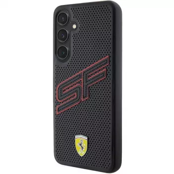 Ferrari FEHCS24SPINK S24 S921 Black Hardcase Big SF Perforated Samsung Galaxy S24 dėklas