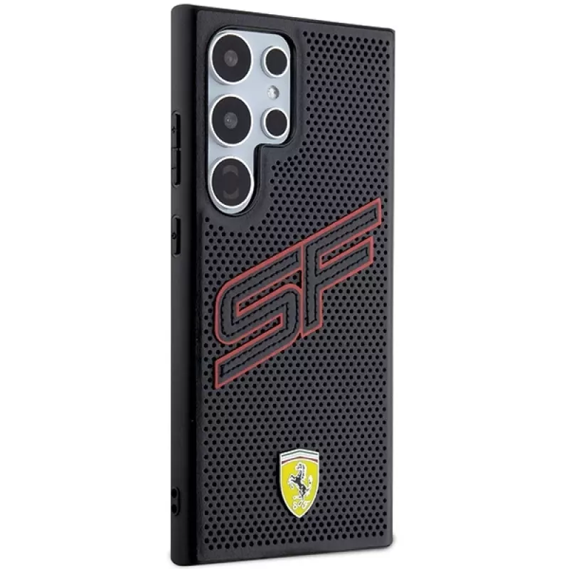 Ferrari FEHCS24LPINK S24 Ultra S928 Black Hardcase Big SF Perforated