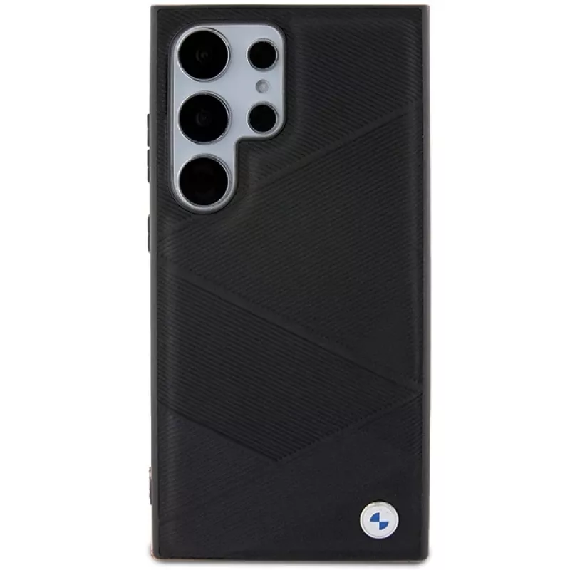 BMW BMHCS24L23RCGPK S24 Ultra S928 Black Hardcase Signature Leather Crossing Lines Pattern