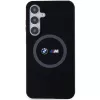 BMW M Collection Silicone Hard Case su žiediniu laikikliu ir MagSafe, skirta Samsung Galaxy S24+ (SM-S926) - Juoda