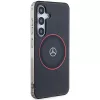 Mercedes-Benz S24 Hardcase Double Layer with Red MagSafe, skirta Samsung Galaxy S24 – juoda