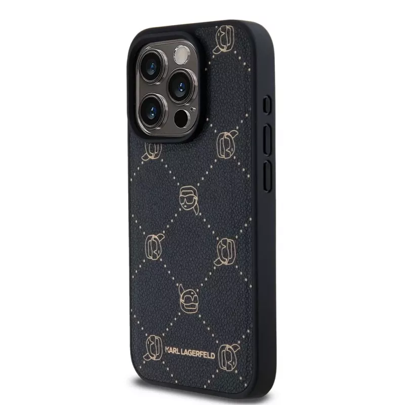 Karl Lagerfeld iPhone 15 Pro Max 6,7 inch Black MagSafe Karl Head Protective Case