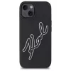 Karl Lagerfeld KLHCP15S3DRKSDLK iPhone 15 6,1 inch Black Hardcase 3D Rubber Signature
