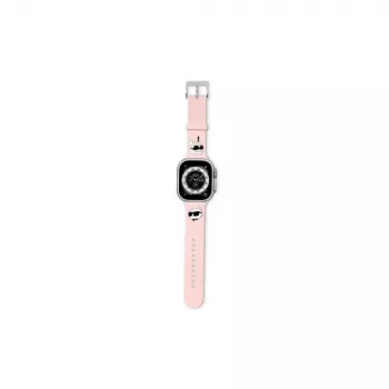 Karl Lagerfeld 3D Rubber Karl & Choupette Heads Apple Watch Strap 38/40/41mm Pink