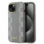 DKNY DKHMP14SPCPVSLE iPhone 14 6,1 inch Beige Hardcase Leather Checkered Mono Pattern MagSafe