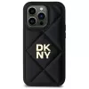 DKNY DKHCP14LPQDSLK Quilted Stack Logo Back Cover Case, Apple iPhone 14 Pro 6,1 inch, juoda