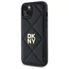 DKNY DKHCP15MPQDSLK Quilted Stack Logo Dėklas, skirtas iPhone 15 Plus 6,7 inch Juodas