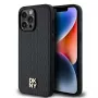 DKNY DKHMP13XPSHRPSK iPhone 13 Pro Max 6.7 Black Hardcase Leather Pattern Metal Logo MagSafe