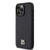 DKNY DKHMP13XPSHRPSK iPhone 13 Pro Max 6.7 Black Hardcase Leather Pattern Metal Logo MagSafe