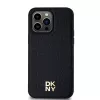 DKNY DKHMP13XPSHRPSK iPhone 13 Pro Max 6.7 Black Hardcase Leather Pattern Metal Logo MagSafe