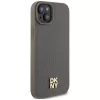 DKNY DKHMP15SPSHRPSW iPhone 15 / 14 / 13 6,1 inch Brown Hardcase Leather Pattern Metal Logo MagSafe