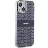 DKNY DKHMP15SHRHSEB Kietasis Dėklas iPhone 15/14/13 6,1 inch Mėlynas Mono & Stripe IML MagSafe