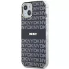 DKNY DKHMP15MHRHSEK Kietas Dėklas iPhone 15 Plus / 14 Plus 6,7 inch Juodas IML Mono & Stripe MagSafe
