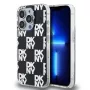 DKNY DKHCP15LHDLCEK kietas dėklas Apple iPhone 15 Pro 6.1, juodas, IML Checkered Mono Pattern