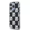 DKNY DKHCP15LHDLCEK kietas dėklas Apple iPhone 15 Pro 6.1, juodas, IML Checkered Mono Pattern