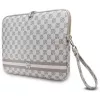 DKNY Sleeve DKCS14PVSHLE 14 inch Beige Checkered Pattern Printed Stripes