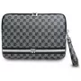 DKNY Sleeve DKCS16PVSHLK 16 Black Checkered Pattern Printed Stripes